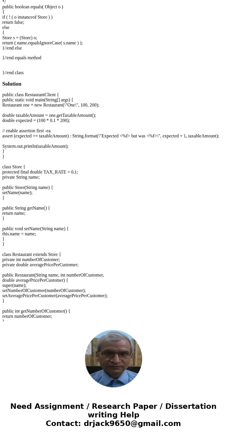 Please write in JAVA ONLY! Write a class encapsulating a restaurant,which inherits from Store. A restaurant has the following additional attributes: how many pe Please write in JAVA ONLY! Write a class encapsulating a restaurant,which inherits from Store. A restaurant has the following additional attributes: how many pe