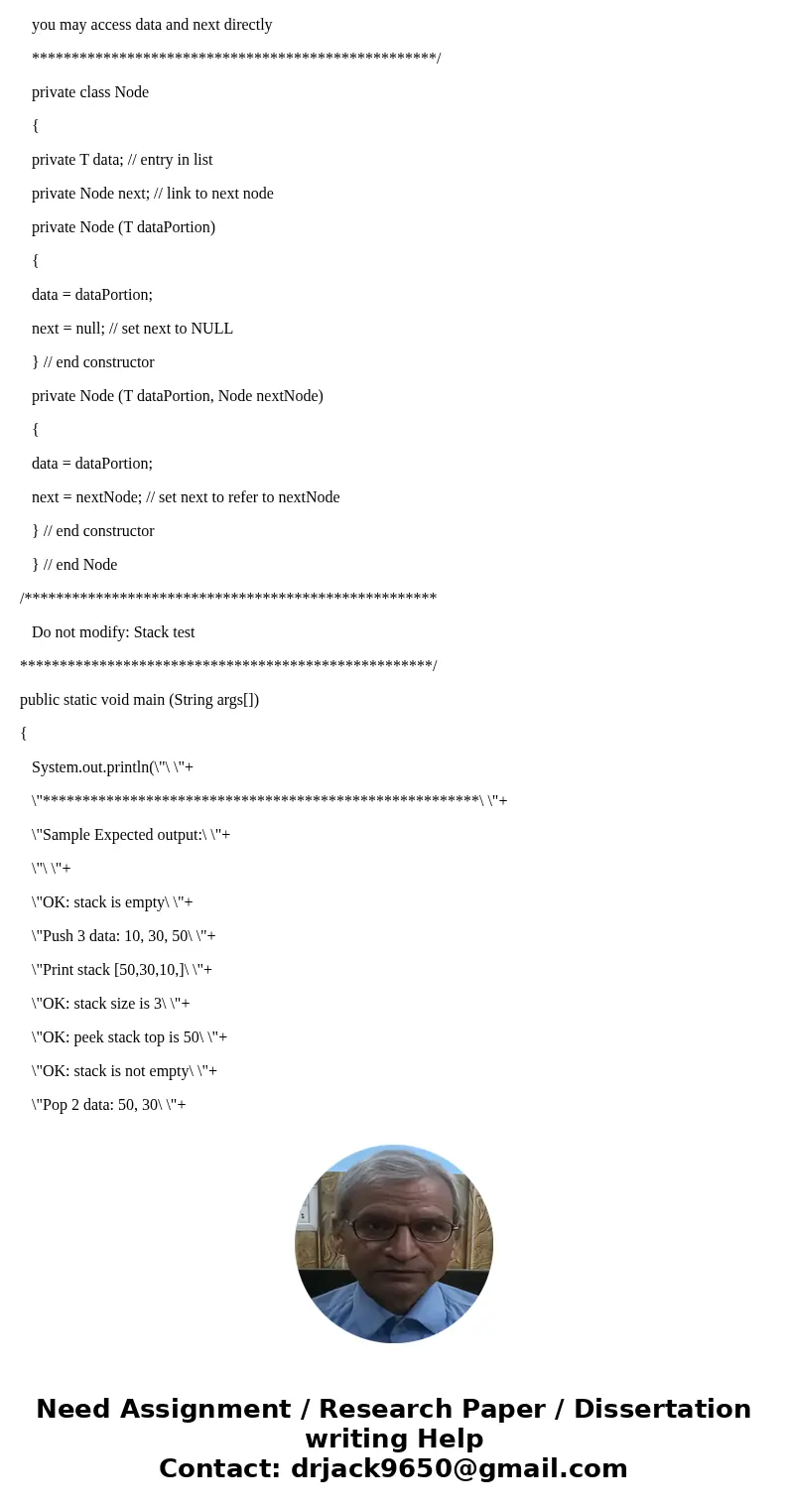 StackInterface /** An interface for the ADT stack. Do not modify this file */ package PJ2; public interface StackInterface<T> { /** Gets the current numbe StackInterface /** An interface for the ADT stack. Do not modify this file */ package PJ2; public interface StackInterface<T> { /** Gets the current numbe