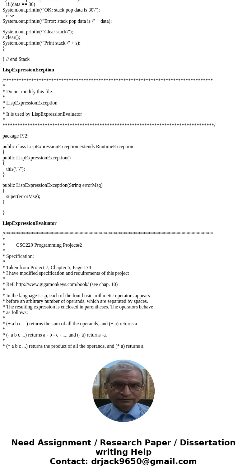 StackInterface /** An interface for the ADT stack. Do not modify this file */ package PJ2; public interface StackInterface<T> { /** Gets the current numbe StackInterface /** An interface for the ADT stack. Do not modify this file */ package PJ2; public interface StackInterface<T> { /** Gets the current numbe