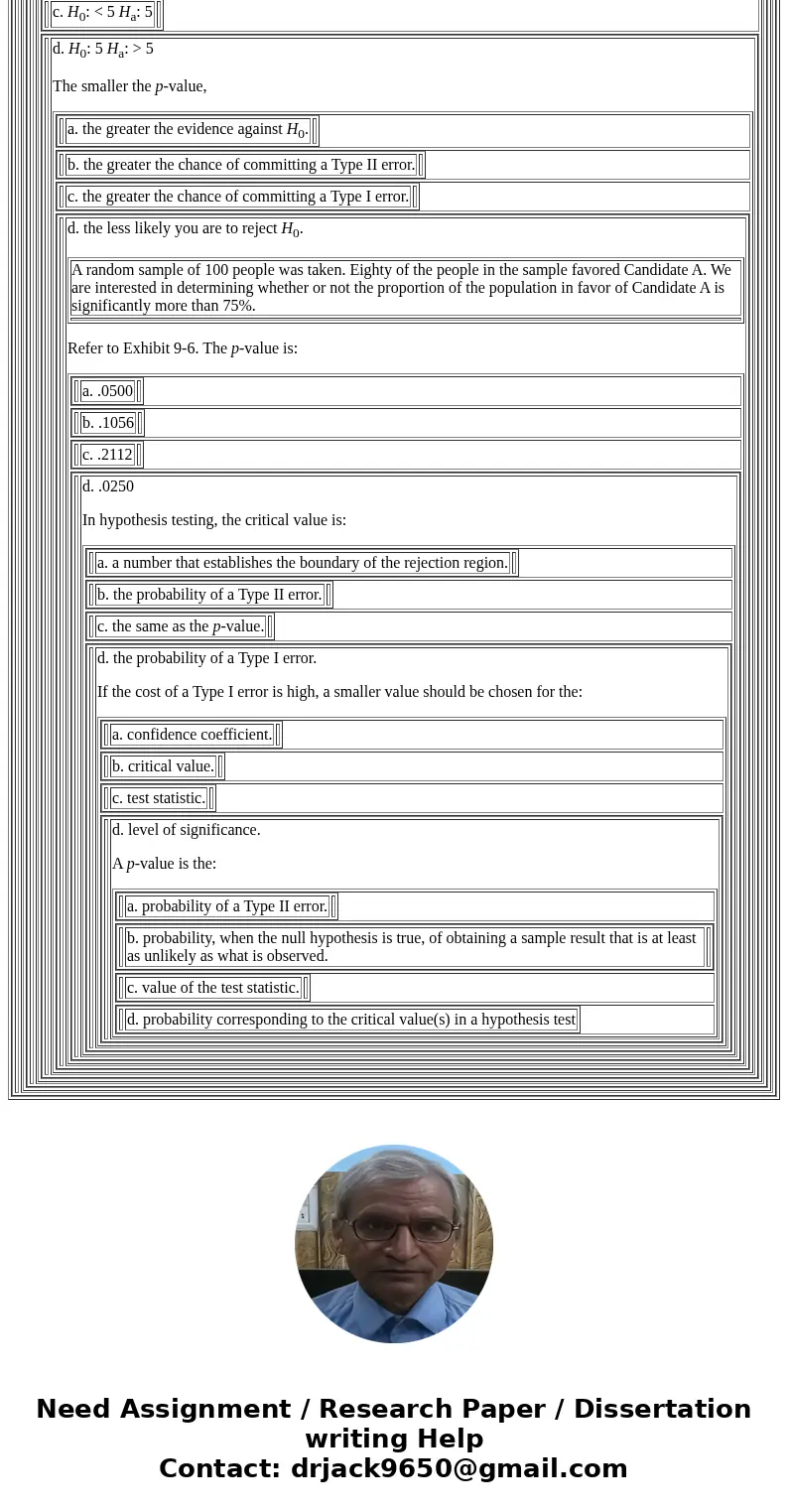 The practice of concluding \