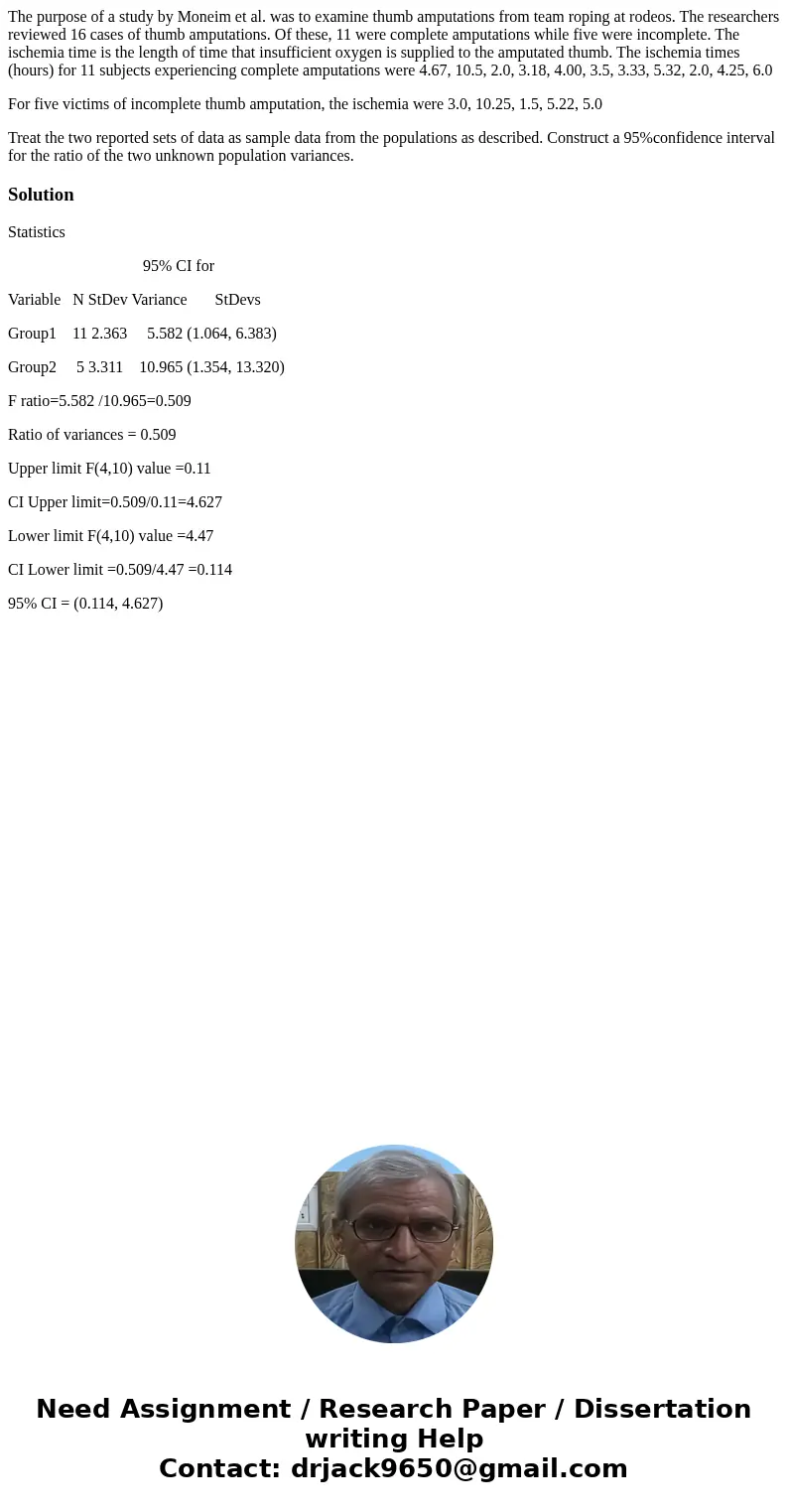 The purpose of a study by Moneim et al. was to examine thumb amputations from team roping at rodeos. The researchers reviewed 16 cases of thumb amputations. Of  The purpose of a study by Moneim et al. was to examine thumb amputations from team roping at rodeos. The researchers reviewed 16 cases of thumb amputations. Of
