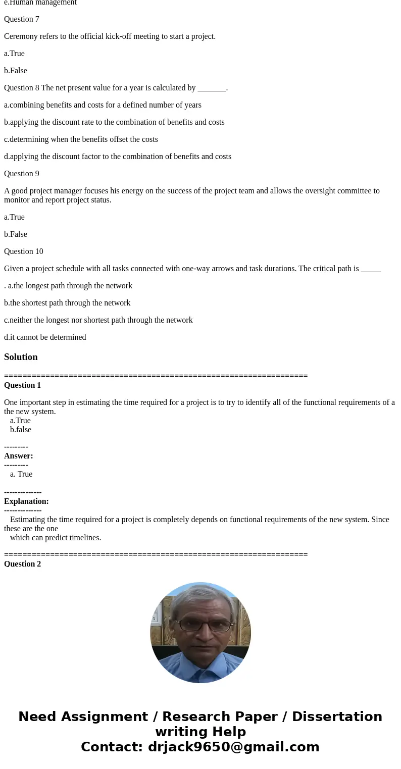 the Standish Group CHAOS Report shows too many IT project fail (only 32% completely successful). Of the reasons given for failure, which do you think are the mo the Standish Group CHAOS Report shows too many IT project fail (only 32% completely successful). Of the reasons given for failure, which do you think are the mo