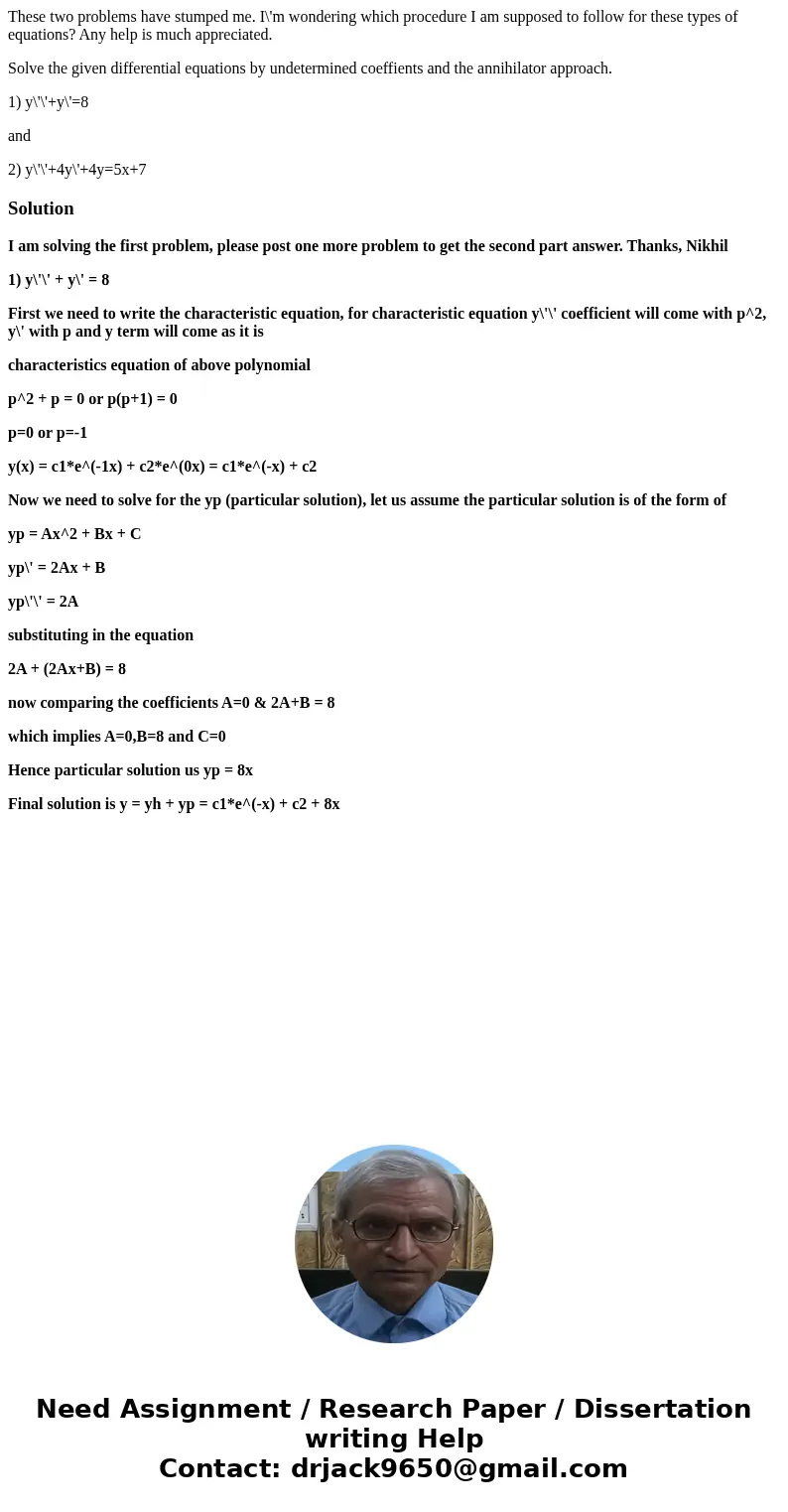 These two problems have stumped me. I\'m wondering which procedure I am supposed to follow for these types of equations? Any help is much appreciated. Solve the These two problems have stumped me. I\'m wondering which procedure I am supposed to follow for these types of equations? Any help is much appreciated. Solve the