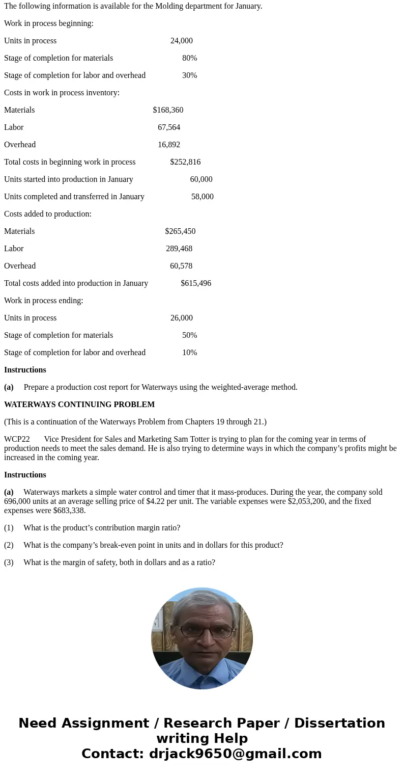 (This is a continuation of the Waterways Problem from Chapters 19 through 25.) WCP26 Waterways puts much emphasis on cash flow when it plans for capital investm (This is a continuation of the Waterways Problem from Chapters 19 through 25.) WCP26 Waterways puts much emphasis on cash flow when it plans for capital investm