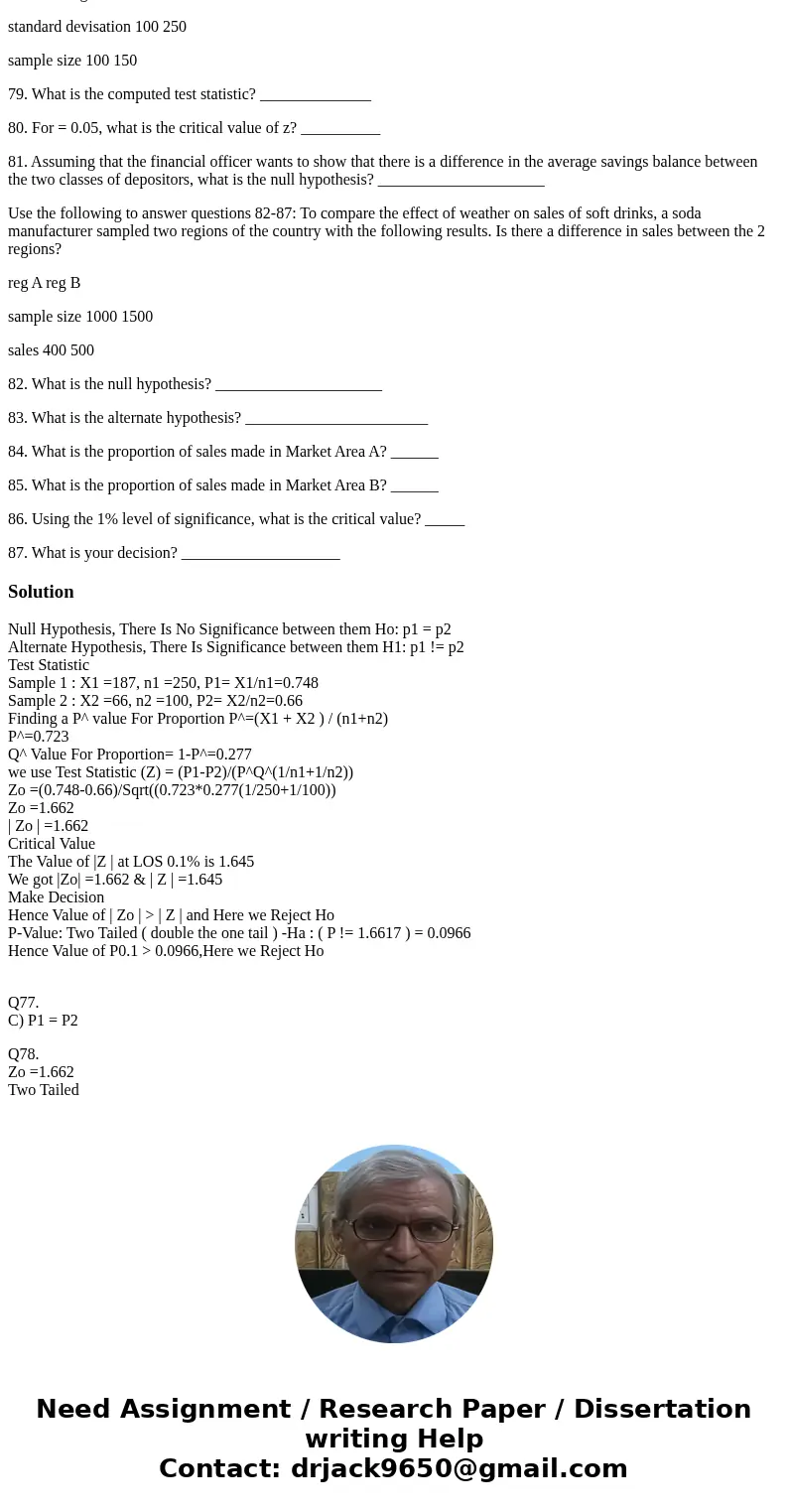 Use the following to answer questions 77-78: Of 250 adults who tried a new multi-grain cereal, Wow!, 187 rated it excellent; of 100 children sampled, 66 rated i Use the following to answer questions 77-78: Of 250 adults who tried a new multi-grain cereal, Wow!, 187 rated it excellent; of 100 children sampled, 66 rated i