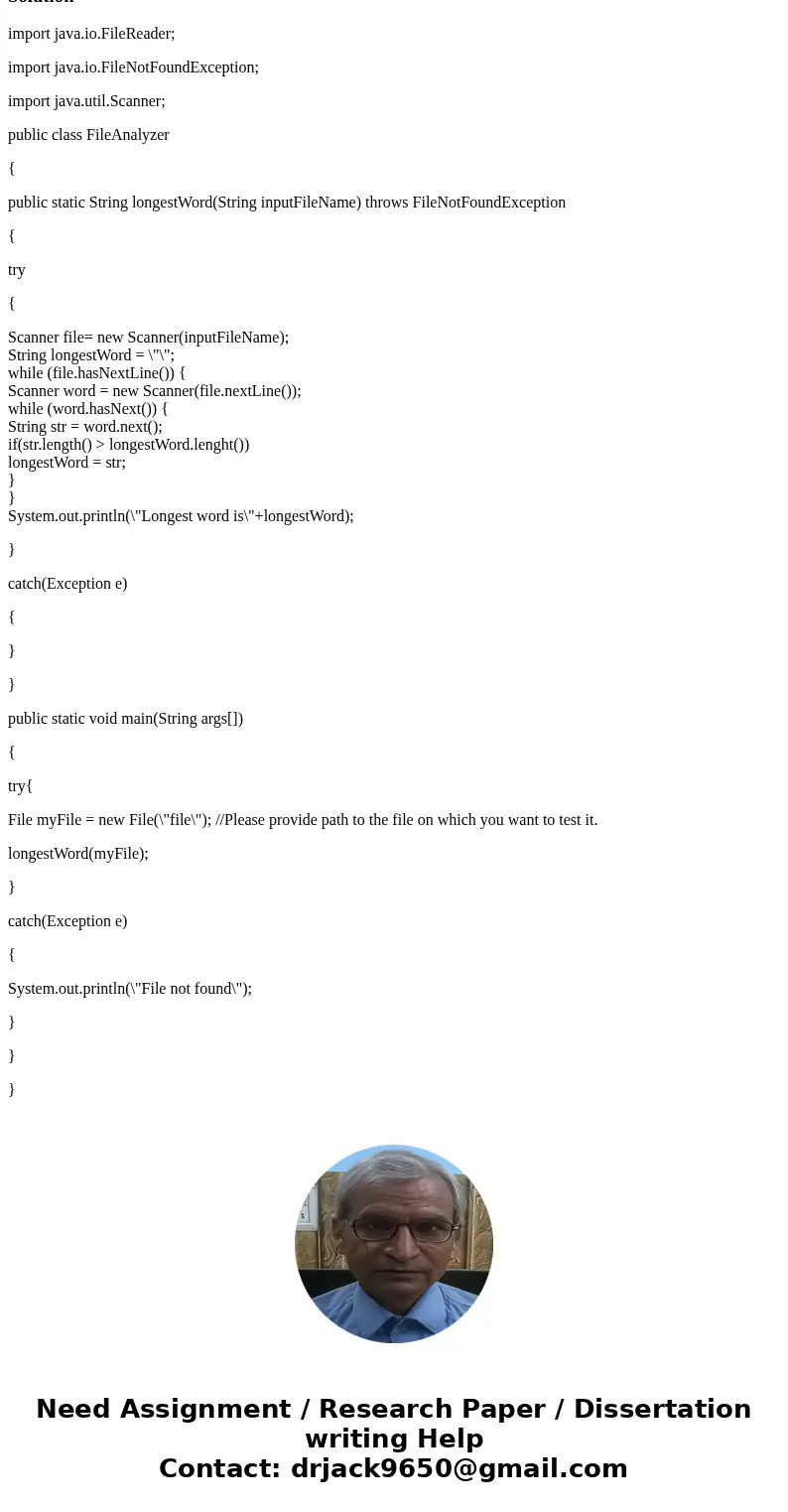 Your task is to open a file, read all words in the file, and find the longest word in the file. If there are multiple words with the same length, return the fir Your task is to open a file, read all words in the file, and find the longest word in the file. If there are multiple words with the same length, return the fir