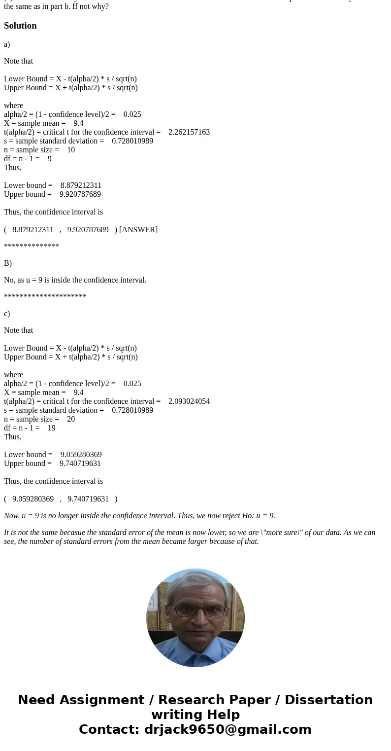 3. We want to estimate the mean capacitance for a set of capacitors. The nominal rating for the units is 9 F. A sample of 10 units finds that the sample mean an 3. We want to estimate the mean capacitance for a set of capacitors. The nominal rating for the units is 9 F. A sample of 10 units finds that the sample mean an