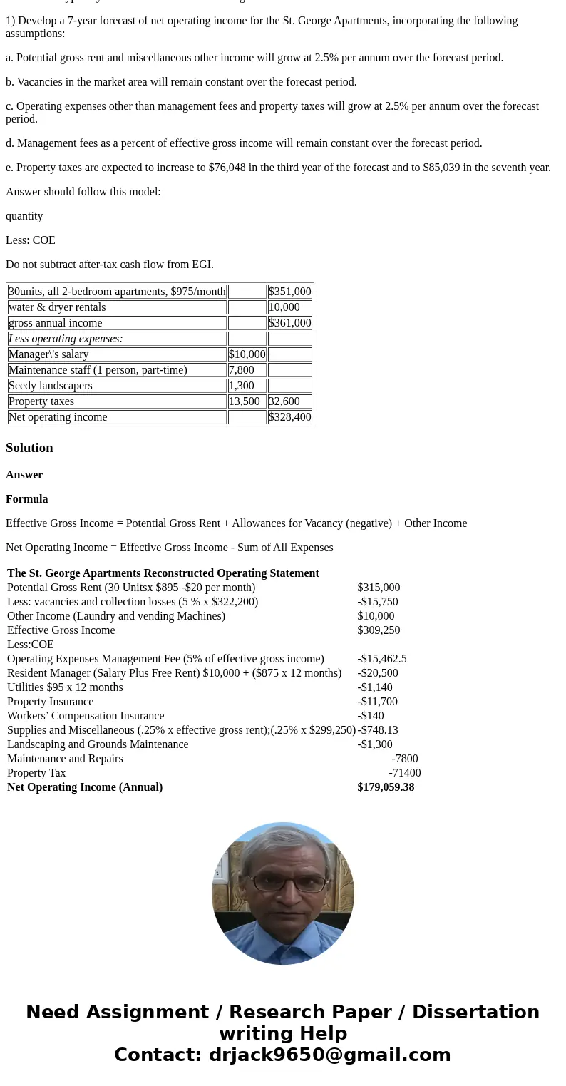 Allen Benedict is thinking of buying an apartment complex that is offered for sale by the firm of Getz and Fowler. The price, $2.25 million, equals the property Allen Benedict is thinking of buying an apartment complex that is offered for sale by the firm of Getz and Fowler. The price, $2.25 million, equals the property