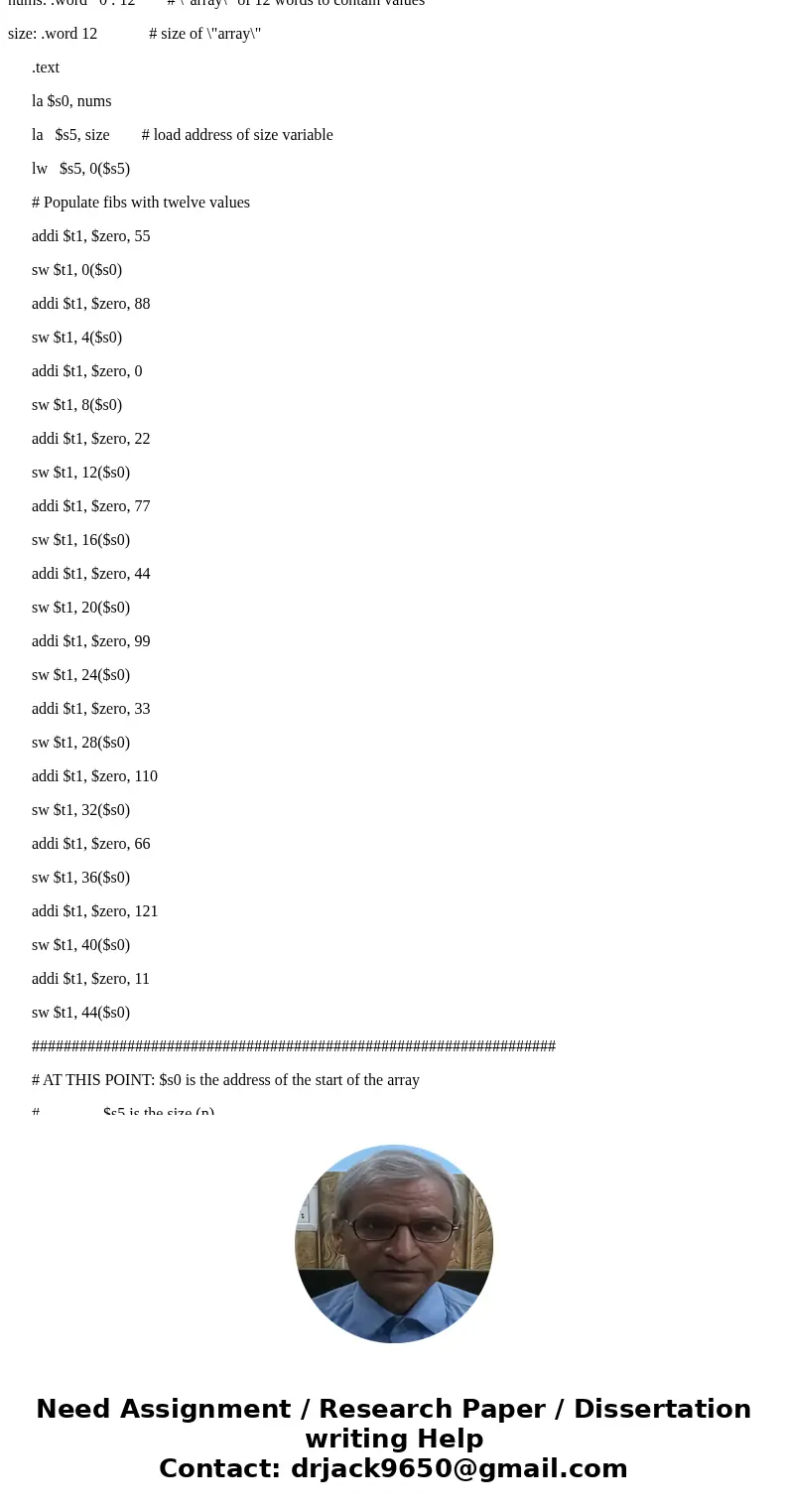 Bubble Sort ( Java to MIPS {assembly language}) Java (sample code) ++++++++++(Bubble Sort _ for loop _ sample)++++++++++++++++ // arr[i] will be in the correct 