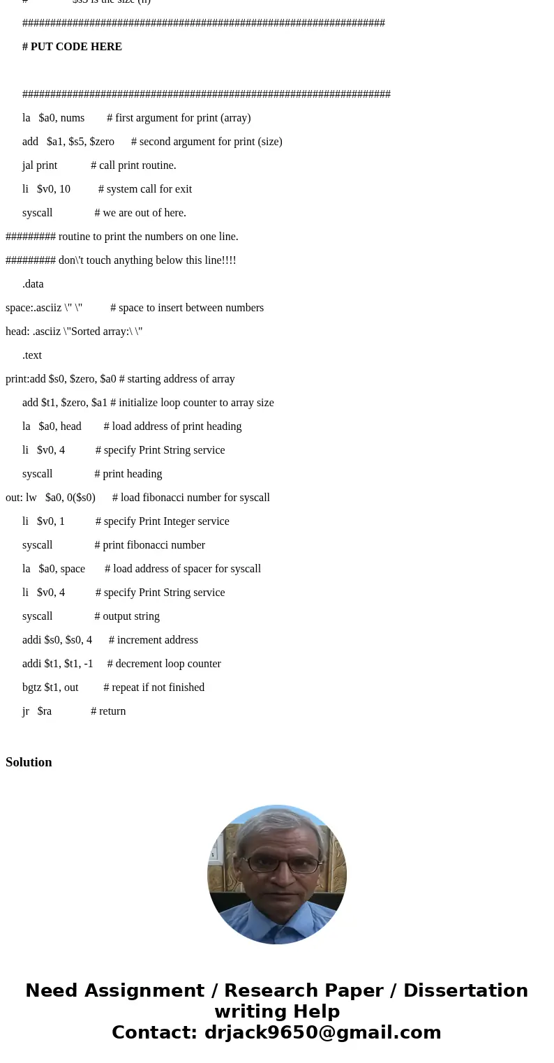 Bubble Sort ( Java to MIPS {assembly language}) Java (sample code) ++++++++++(Bubble Sort _ for loop _ sample)++++++++++++++++ // arr[i] will be in the correct 