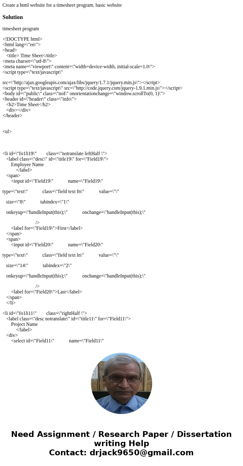 Create a html website for a timesheet program. basic websiteSolutiontimesheet program <!DOCTYPE html> <html lang=\ Create a html website for a timesheet program. basic websiteSolutiontimesheet program <!DOCTYPE html> <html lang=\