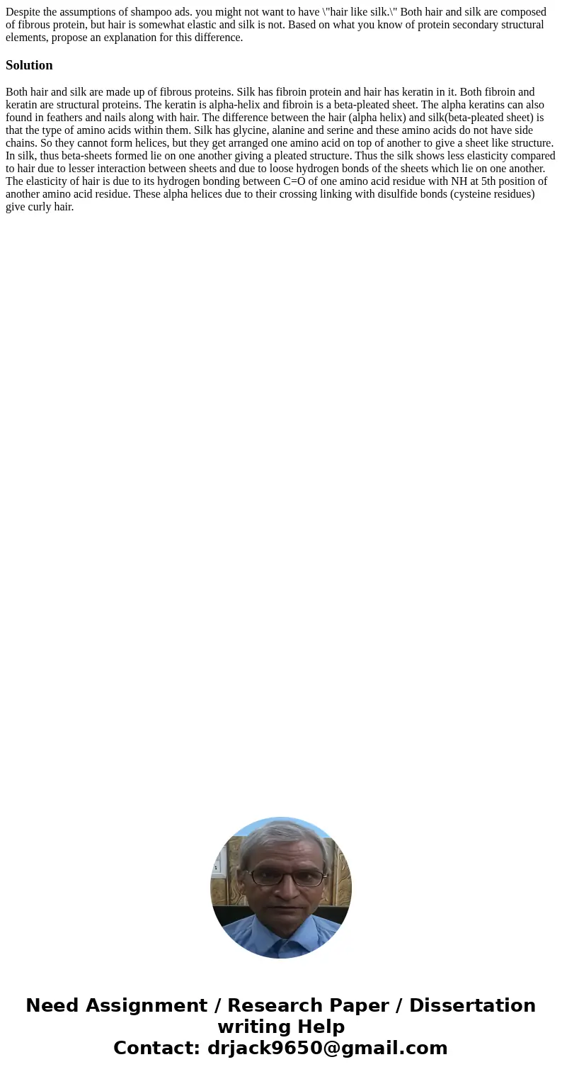 Despite the assumptions of shampoo ads. you might not want to have \  Despite the assumptions of shampoo ads. you might not want to have \