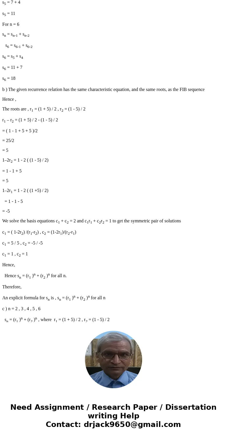 Discrete Mathematics question 10 n 2. page 1. Hint. 16 Example 3 on Use 10. Consider the sequence s where so 2, si and s for (a) Calculate sn for n 2, 3, 4, 5,  Discrete Mathematics question 10 n 2. page 1. Hint. 16 Example 3 on Use 10. Consider the sequence s where so 2, si and s for (a) Calculate sn for n 2, 3, 4, 5,