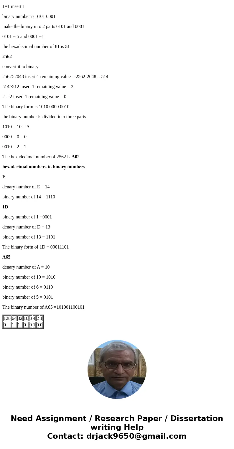 Do the following Conversions Convert the following binary numbers to denary numbers: (a) 000011, (b) 111111, (c) 001101. Convert the following denary numbers to Do the following Conversions Convert the following binary numbers to denary numbers: (a) 000011, (b) 111111, (c) 001101. Convert the following denary numbers to