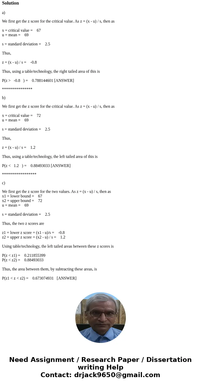 given heights of adult males are normally distributed with a mean if 69\  given heights of adult males are normally distributed with a mean if 69\