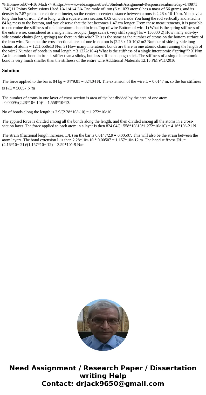  % Homework07-F16 Madi -> Ahttps://www.webassign.net/web/Student/Assignment-Responses/submit?dep=140971 134Q11 Points Submissions Used 1/4 1/41/4 3/4 One mol