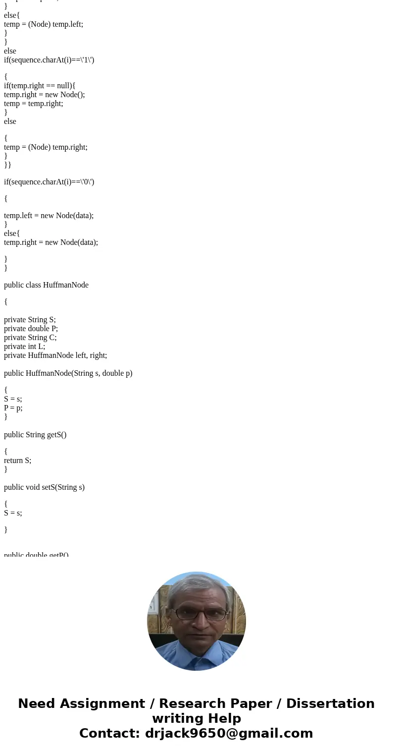 Modify HuffmanTree.java and HuffmanNode.java (into HuffmanTreeRary.java and HuffmanNodeRary.java) to allow the user to select the value of r 9 (where r is the r Modify HuffmanTree.java and HuffmanNode.java (into HuffmanTreeRary.java and HuffmanNodeRary.java) to allow the user to select the value of r 9 (where r is the r