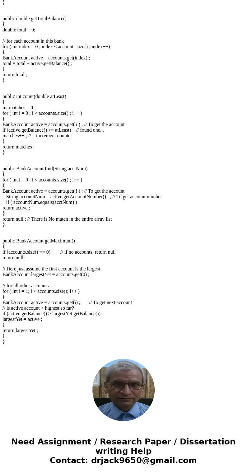 output should look like this: Class design: User Class design: account class design: accountlist Class Design: AccountList The AccountList class is intended to  output should look like this: Class design: User Class design: account class design: accountlist Class Design: AccountList The AccountList class is intended to
