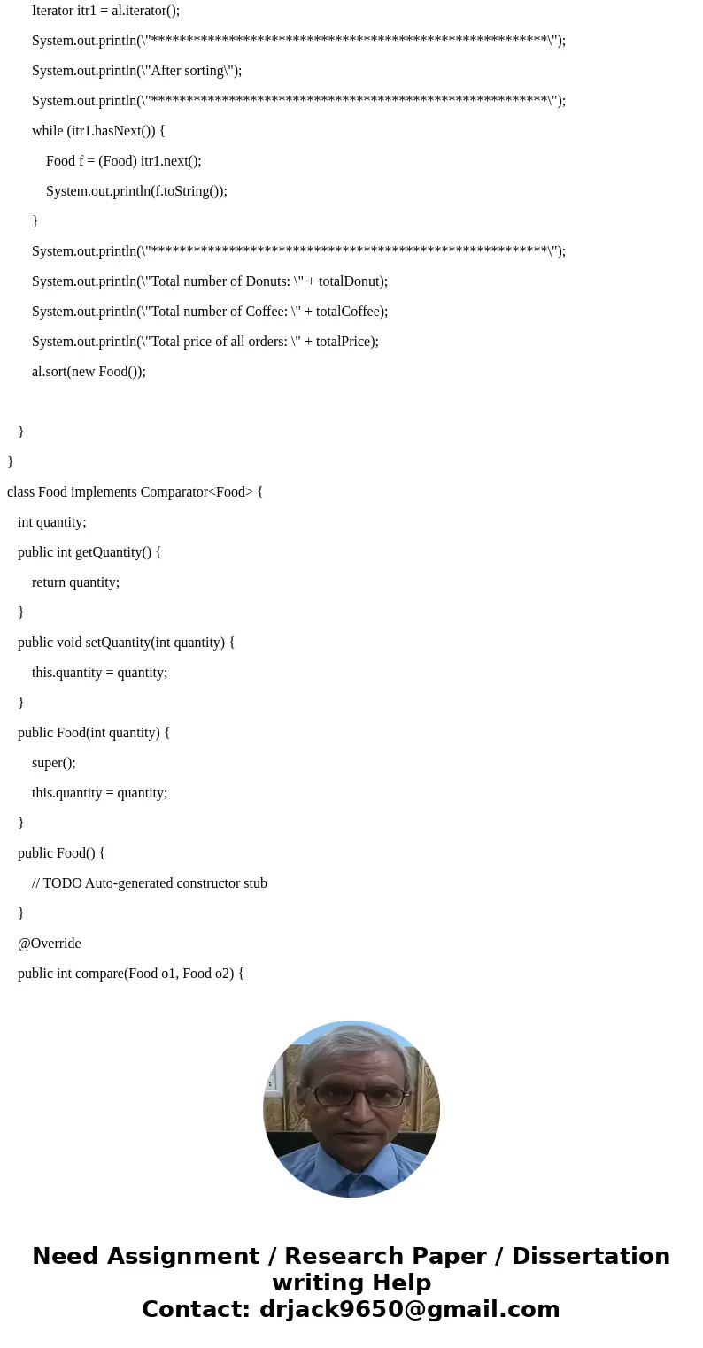 Part A: Order up Write a program that will be used to keep track of orders placed at a donut shop. There are two types of items that can be ordered: coffee or d Part A: Order up Write a program that will be used to keep track of orders placed at a donut shop. There are two types of items that can be ordered: coffee or d