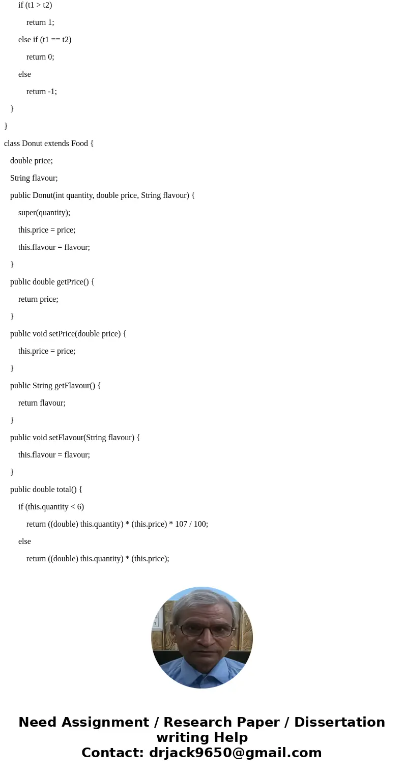Part A: Order up Write a program that will be used to keep track of orders placed at a donut shop. There are two types of items that can be ordered: coffee or d Part A: Order up Write a program that will be used to keep track of orders placed at a donut shop. There are two types of items that can be ordered: coffee or d