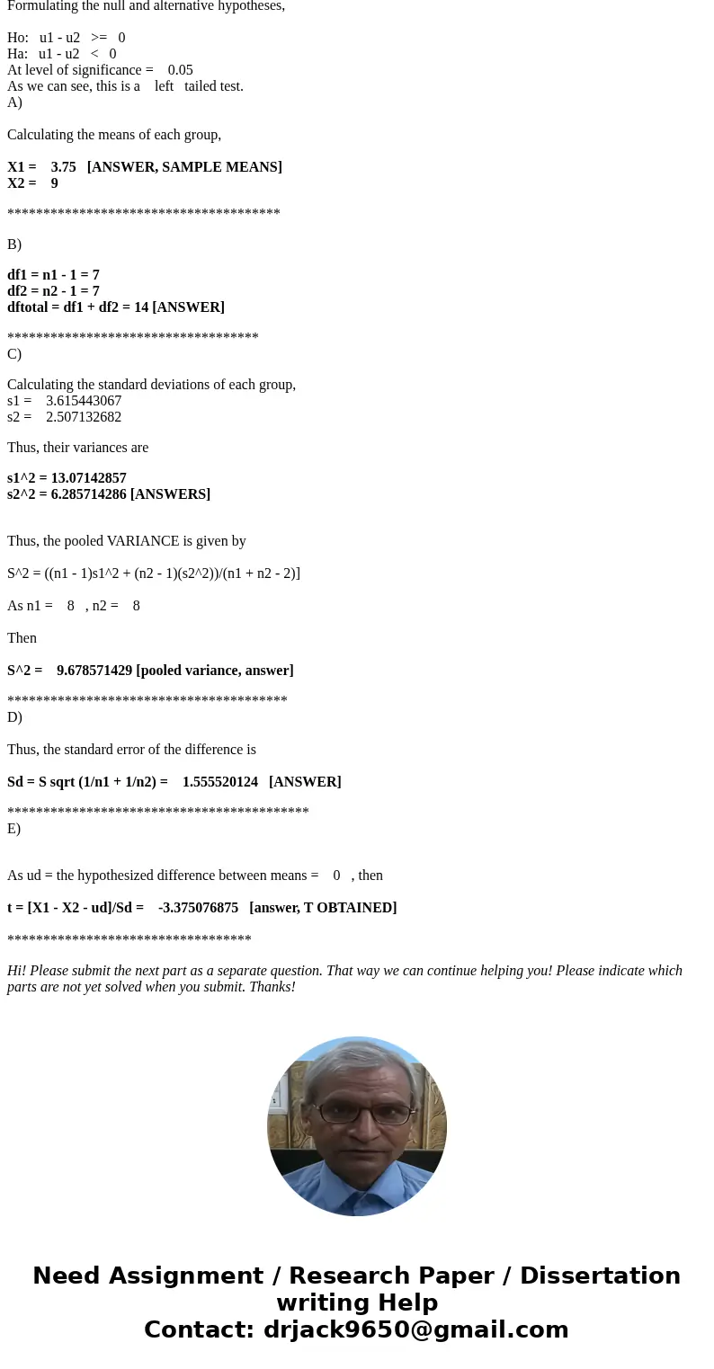 Q3 and Q4: Siegel (1990) found that elderly people who owned dogs were less likely to pay visits to their doctors after upsetting events than were those who did Q3 and Q4: Siegel (1990) found that elderly people who owned dogs were less likely to pay visits to their doctors after upsetting events than were those who did