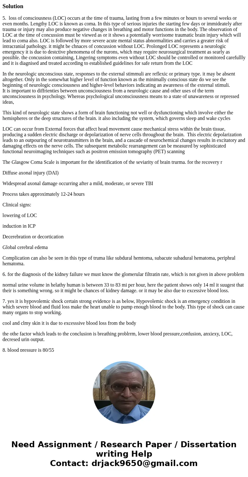 Shock Case Study (15 pts) HPI. Mrs. K is a 22 y/o college student, rushed to the ED 35 minutes after sustaining multiple stab wounds to the chest and abdomen by
