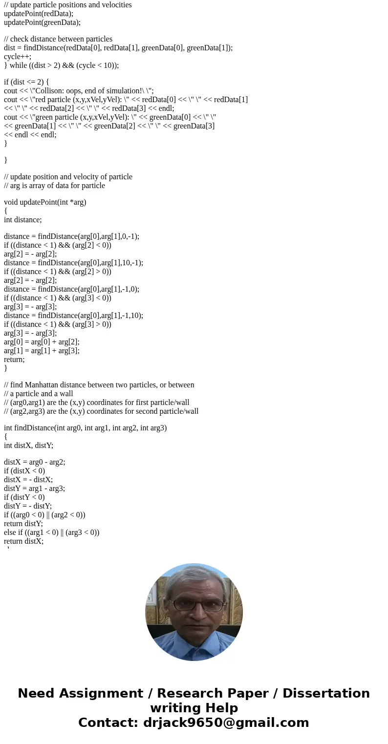the assignment ask to translate to MIPS // CSc 310 Project 1 Two-Particle Simulation // by William Hsu // 9/27/2011 // // There is a red particle and a green pa the assignment ask to translate to MIPS // CSc 310 Project 1 Two-Particle Simulation // by William Hsu // 9/27/2011 // // There is a red particle and a green pa
