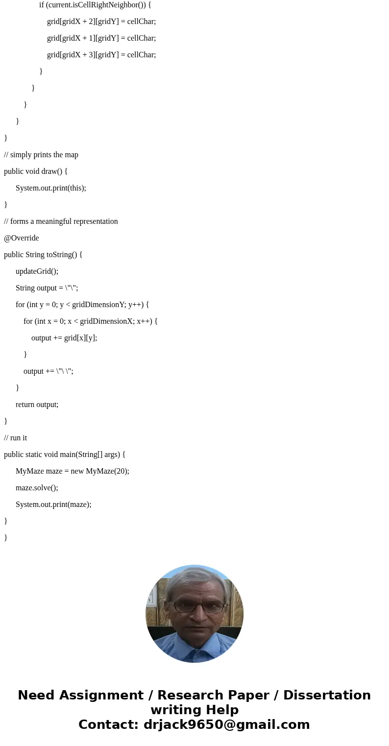 Write a program that randomly generates a maze in javaSolutionimport java.util.ArrayList; import java.util.Collections; import java.util.Comparator; import java Write a program that randomly generates a maze in javaSolutionimport java.util.ArrayList; import java.util.Collections; import java.util.Comparator; import java