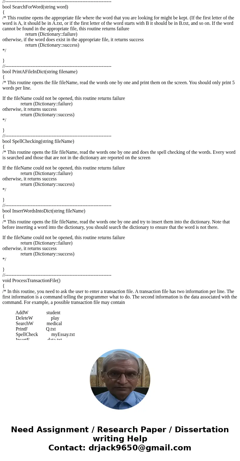 Write an object-oriented program to create a dictionary. The dictionary has 26 files (files). You may name the files (tables) as A.txt, B.txt,..., Z.txt. Your d Write an object-oriented program to create a dictionary. The dictionary has 26 files (files). You may name the files (tables) as A.txt, B.txt,..., Z.txt. Your d