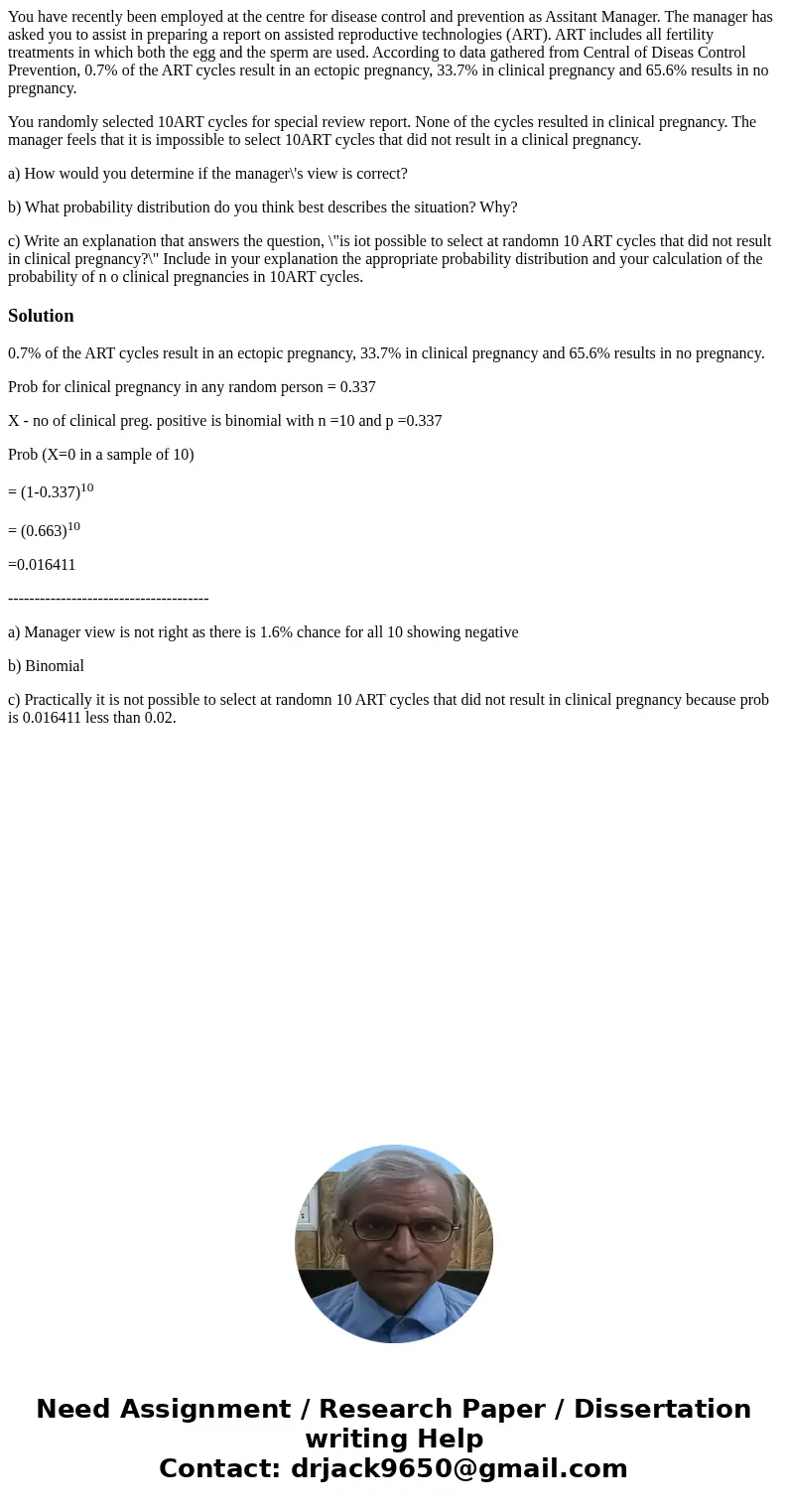 You have recently been employed at the centre for disease control and prevention as Assitant Manager. The manager has asked you to assist in preparing a report  You have recently been employed at the centre for disease control and prevention as Assitant Manager. The manager has asked you to assist in preparing a report