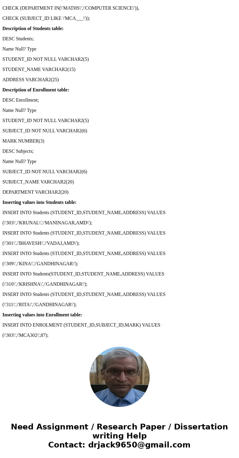 Your database design should meet the following minimum requirements Design a database - normalizing your database design. Construct stored procedures to manage  Your database design should meet the following minimum requirements Design a database - normalizing your database design. Construct stored procedures to manage