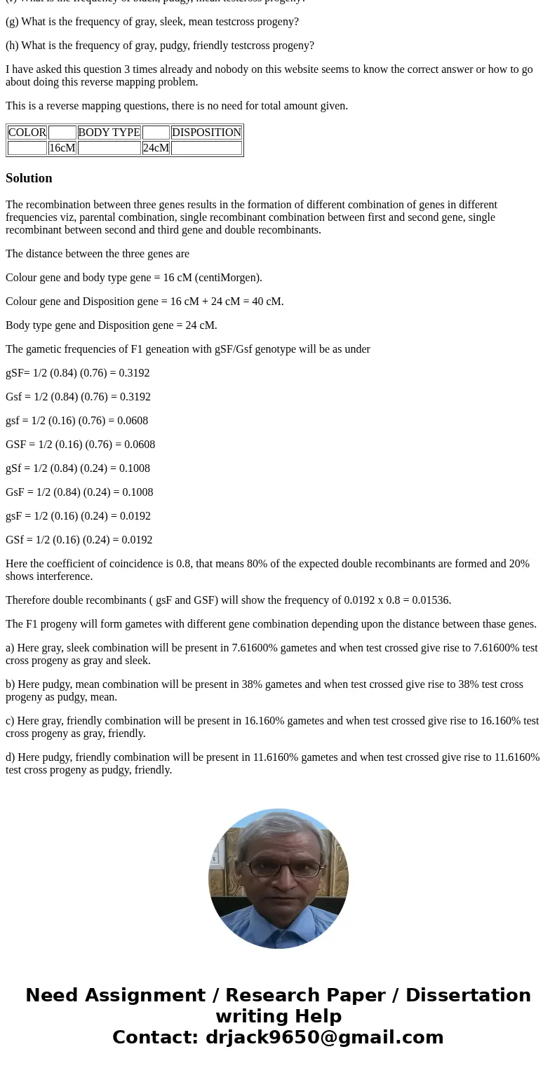 1. In dolphins, gray (G) is dominant to black (g), Sleek (S) is dominant to pudgy (s) and friendly (F) is dominant to mean (f). All loci are autosomal. Pure-bre