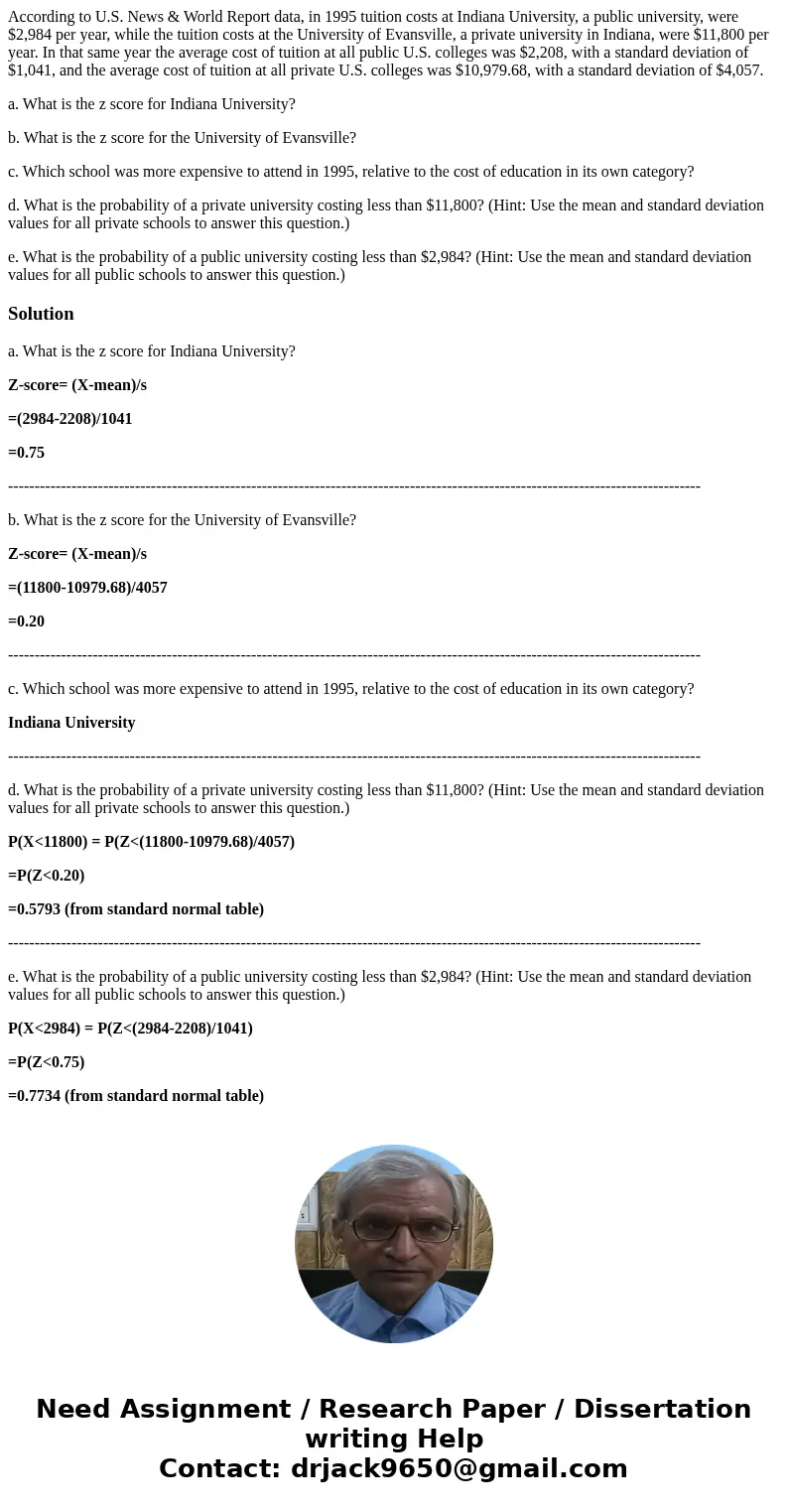 According to U.S. News & World Report data, in 1995 tuition costs at Indiana University, a public university, were $2,984 per year, while the tuition costs  According to U.S. News & World Report data, in 1995 tuition costs at Indiana University, a public university, were $2,984 per year, while the tuition costs