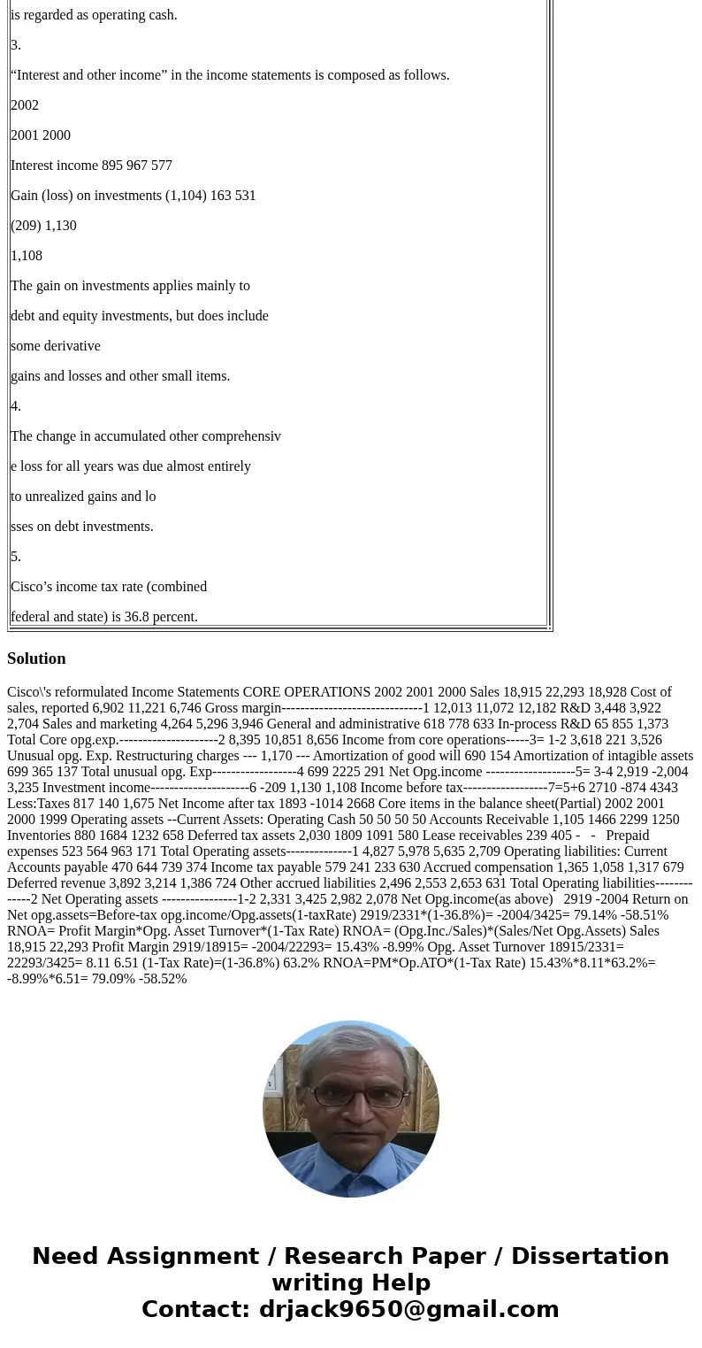 Analysis of Changes in Profitability and Growth: Cisco Systems, Inc. 1 By any stretch of the imagination, Cisco System s (CSCO) has been a strong growth company Analysis of Changes in Profitability and Growth: Cisco Systems, Inc. 1 By any stretch of the imagination, Cisco System s (CSCO) has been a strong growth company