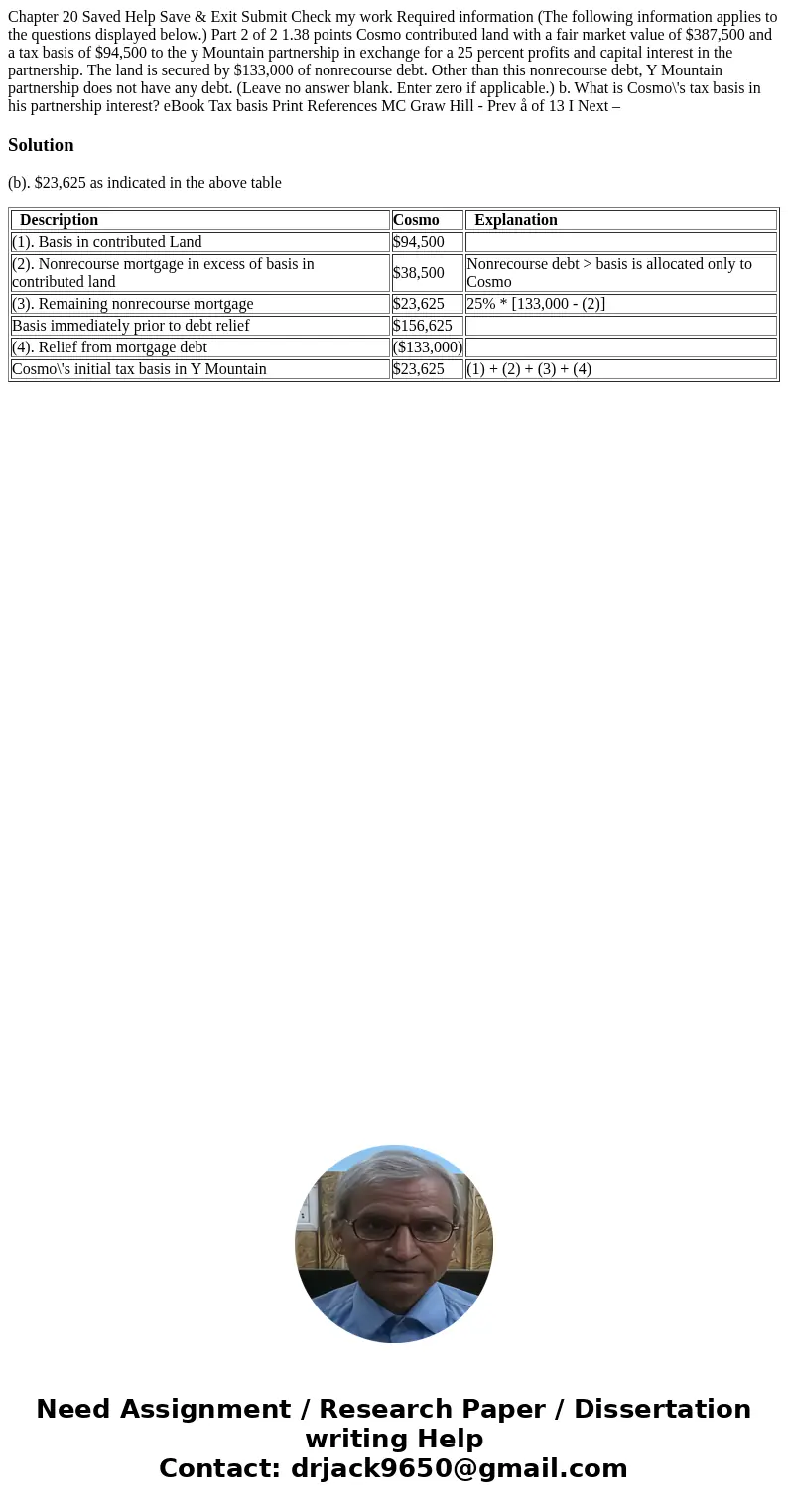  Chapter 20 Saved Help Save & Exit Submit Check my work Required information (The following information applies to the questions displayed below.) Part 2 of