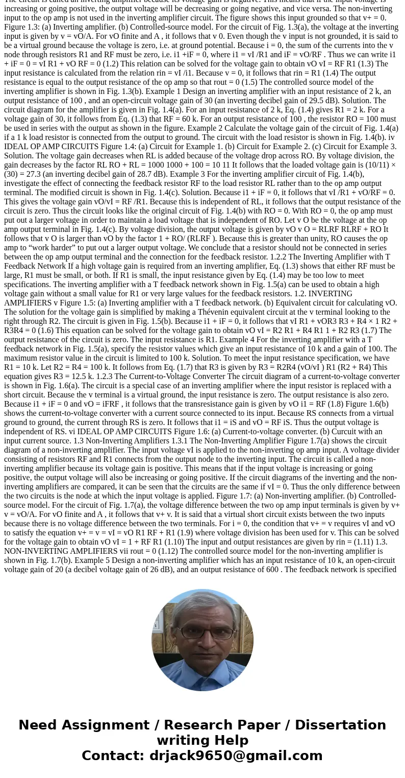 Create a MATLAB code for an ideal op amp to design an inverting integrator with aninput resistor of 10 K ohms and an integration time constant of 10-3 s. Find t