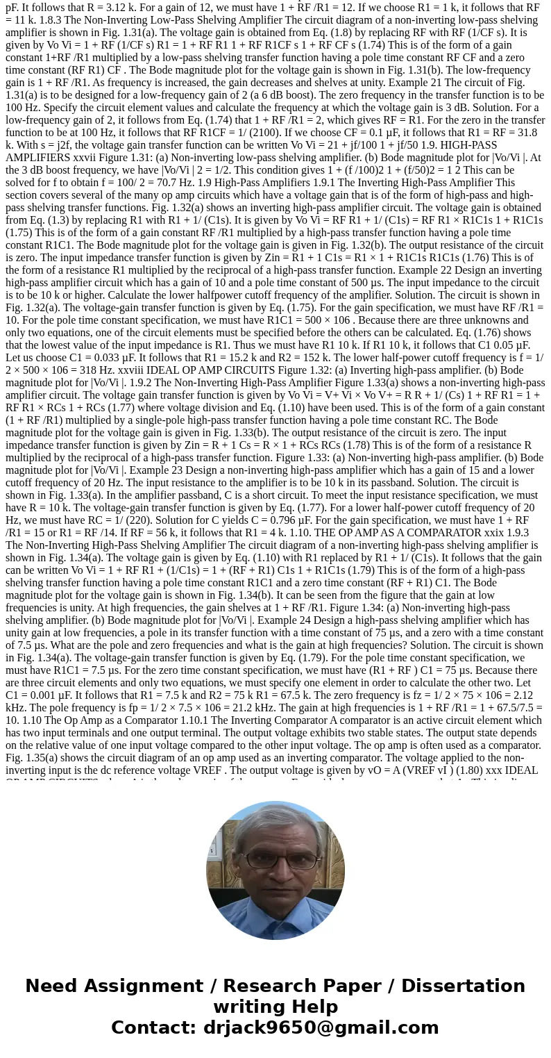Create a MATLAB code for an ideal op amp to design an inverting integrator with aninput resistor of 10 K ohms and an integration time constant of 10-3 s. Find t
