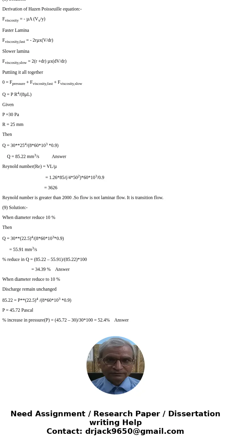 Glycerin (relative density 1.26, viscosity, , 0.9 Pa·S) is pumped through a straight 50mm diameter horizontal pipeline, 60 m long. If the pressure drop, dp, be  Glycerin (relative density 1.26, viscosity, , 0.9 Pa·S) is pumped through a straight 50mm diameter horizontal pipeline, 60 m long. If the pressure drop, dp, be