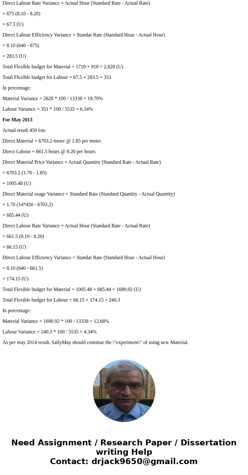 If you could show work it would be greatly appreciated SallyMay, Inc., designs and manufactures T-shirts. It sells its T-shirts to brand name clothes retailers 