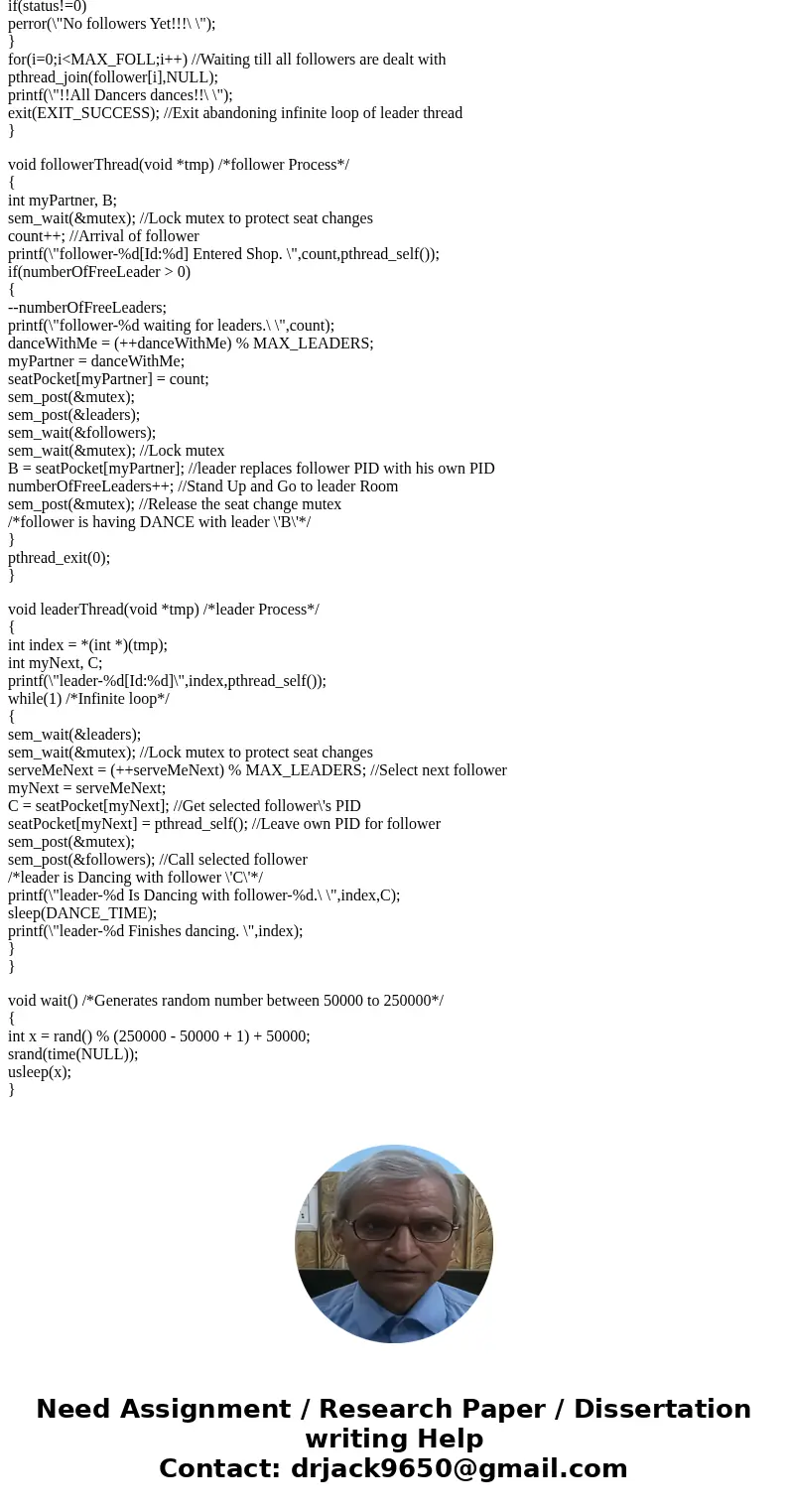 implement in c++. This is a OS concept Implement the Ballroom Dancers simulation discussed on slides 26-28 in the Semaphores powerpoint. Input: .about n m outpu