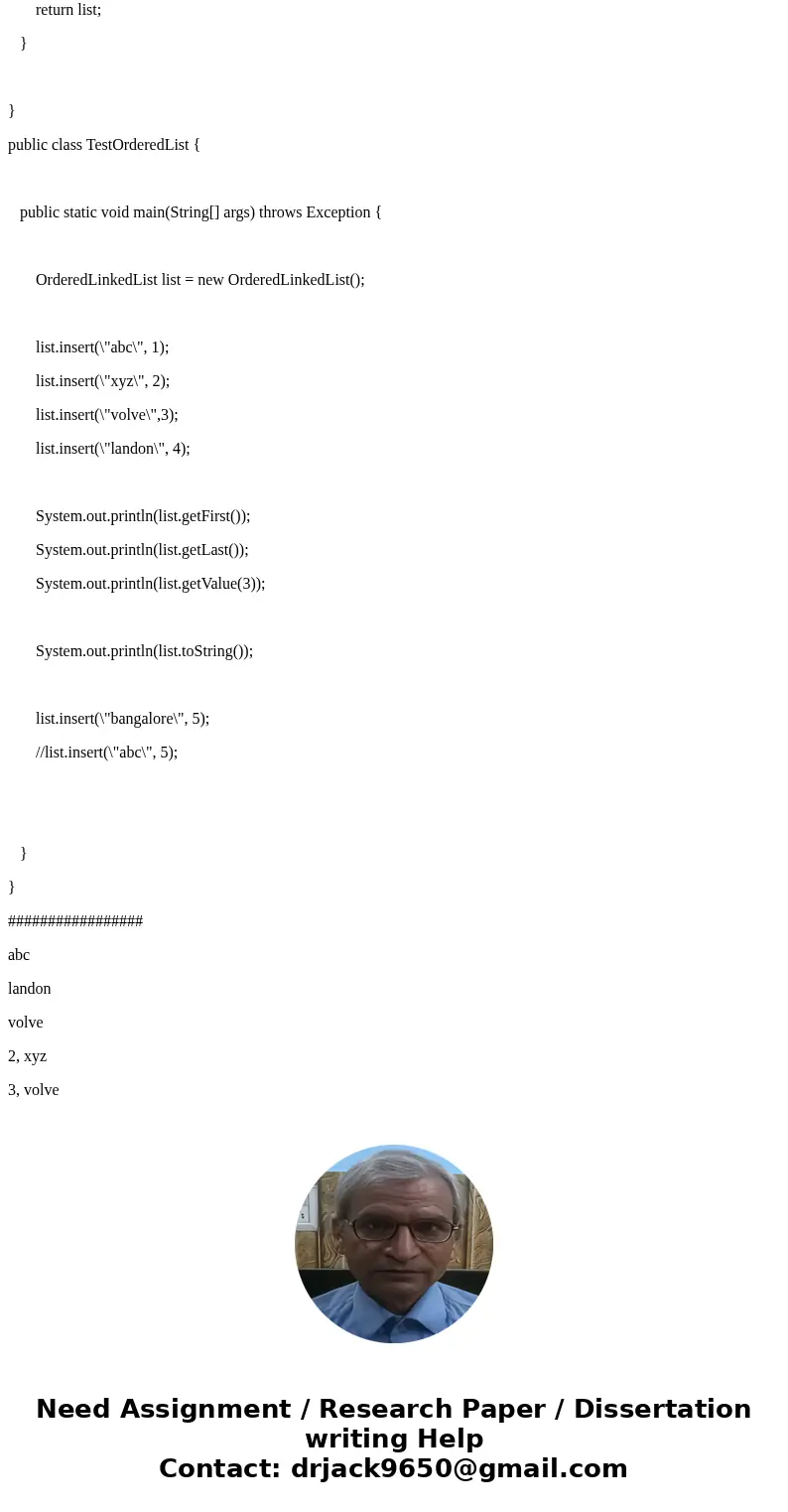 Linked Lists NOTICE: There are NO static variables allowed. The only class that a static method is allowed is in theTestDriver class. The only static method tha