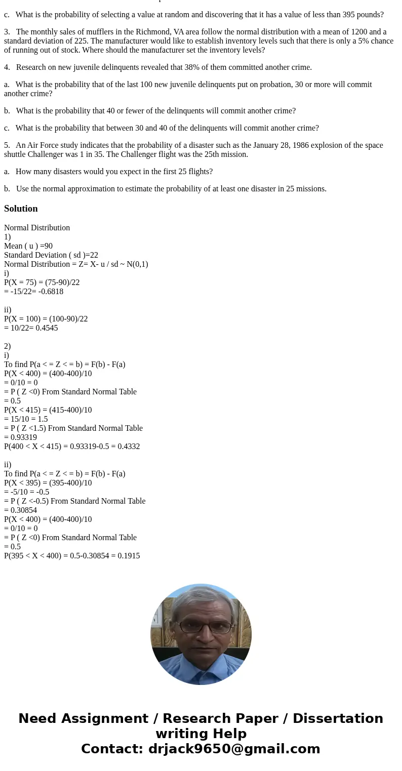 MA-Assignment 08 NOTE: Show your work in the problems. 1. A recent article in the Myrtle Beach Sun Times reported that the mean labor cost to repair a color tel