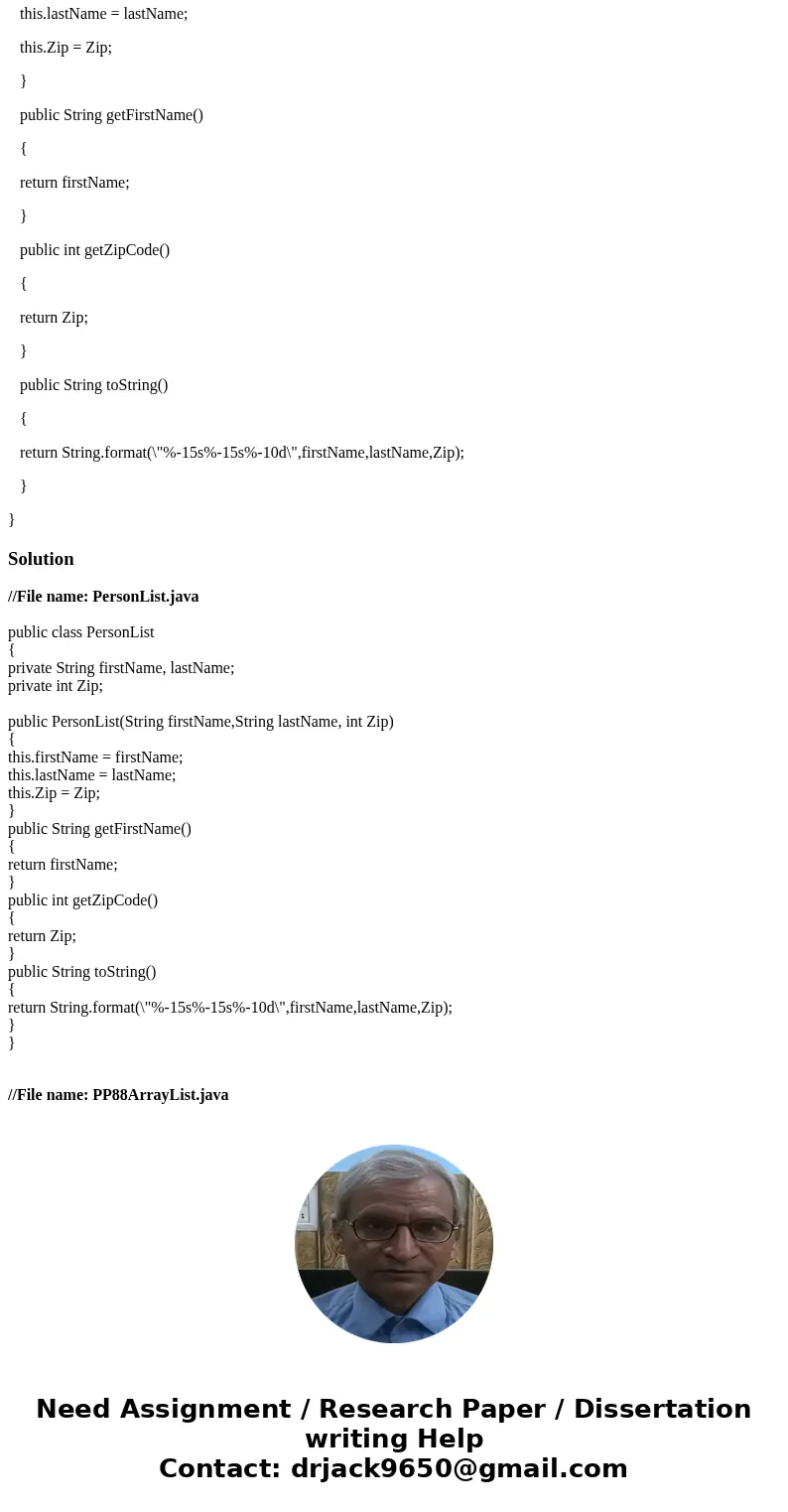 Not sure why my program wont run. //Programmer: S.Villegas helper Noah //File name: PP88ArrayList.java //Description: //**************************** import java