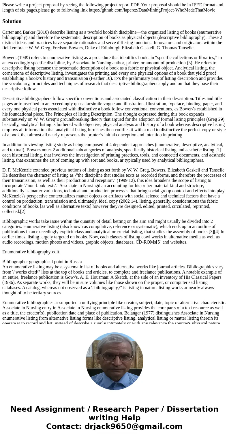 Please write a project proposal by seeing the following project report PDF. Your proposal should be in IEEE format and length of six pages.please go to followin Please write a project proposal by seeing the following project report PDF. Your proposal should be in IEEE format and length of six pages.please go to followin