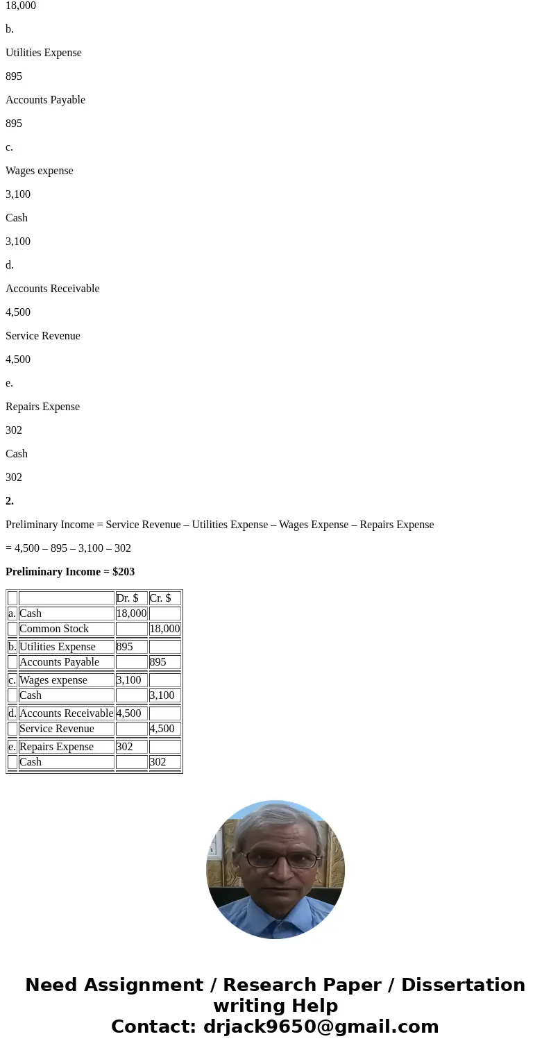  Question 5 (of 8) 5. 1.87 points M3-13 Preparing Accrual Basis Journal Entries for Business Activities [LO 3-3] aick Cleaners, h·(QC) has been in business for 