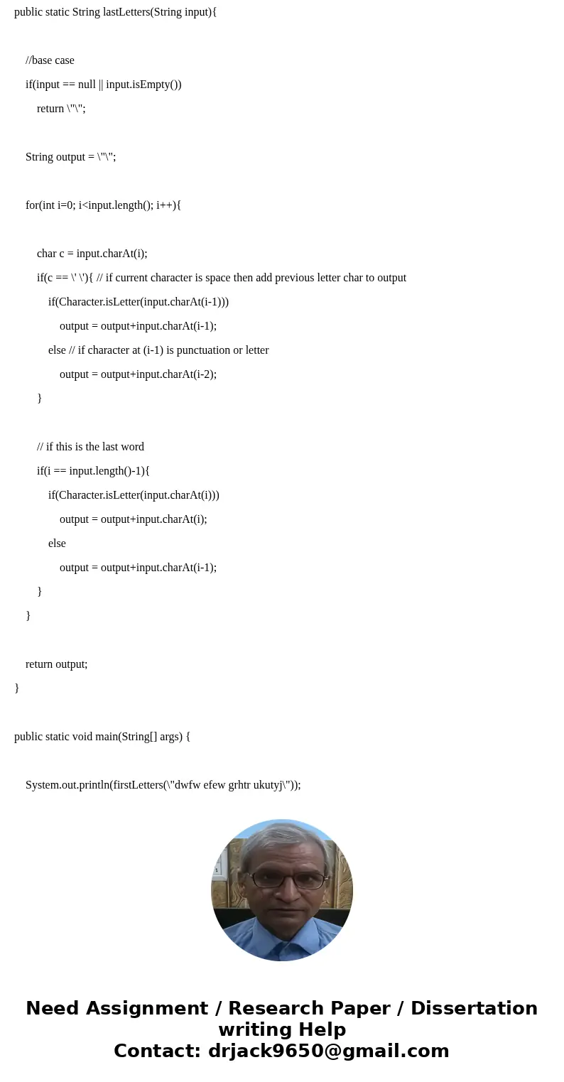 Solve this using java for a intro to java course Implement the following methods for StartToFinish class. A constructor that takes a single String parameter has Solve this using java for a intro to java course Implement the following methods for StartToFinish class. A constructor that takes a single String parameter has