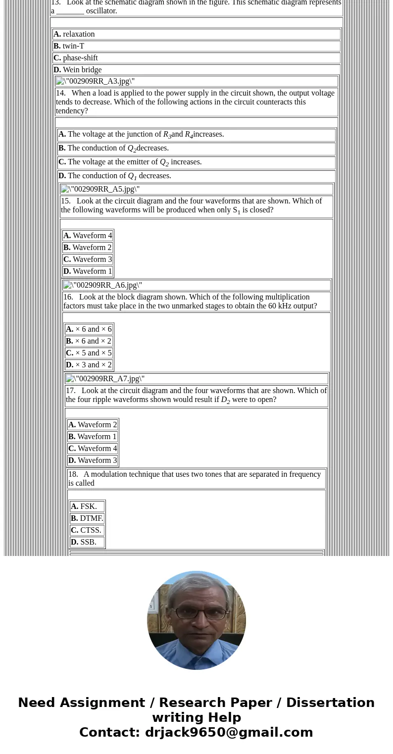  1. For the circuit shown, what countdown is necessary from the divider circuit to produce an output frequency of 10 MHz? (Assume a reference frequency of 100 k