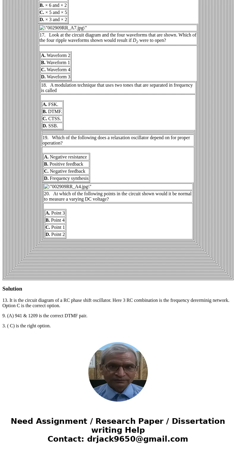  1. For the circuit shown, what countdown is necessary from the divider circuit to produce an output frequency of 10 MHz? (Assume a reference frequency of 100 k