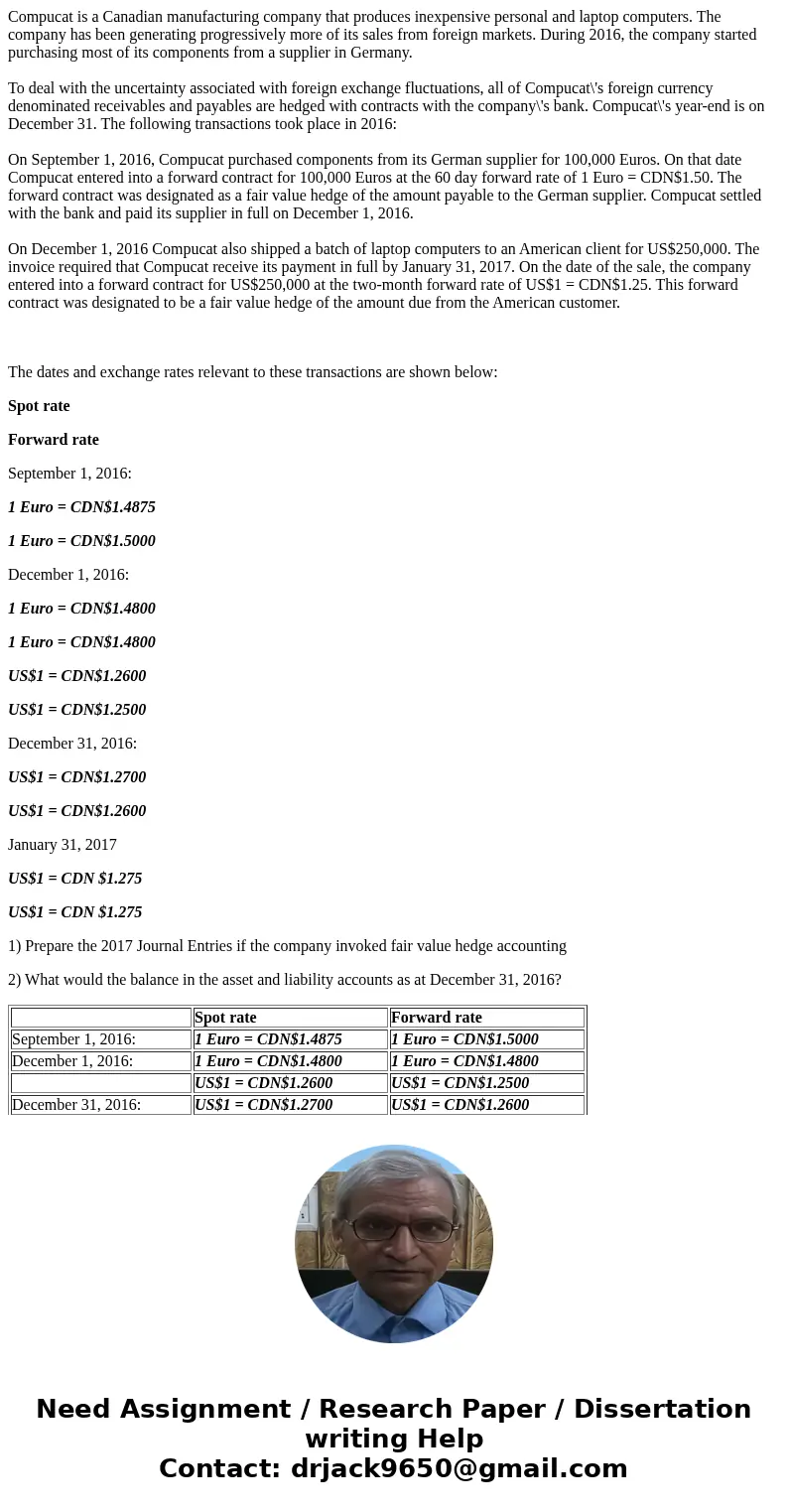 Compucat is a Canadian manufacturing company that produces inexpensive personal and laptop computers. The company has been generating progressively more of its 