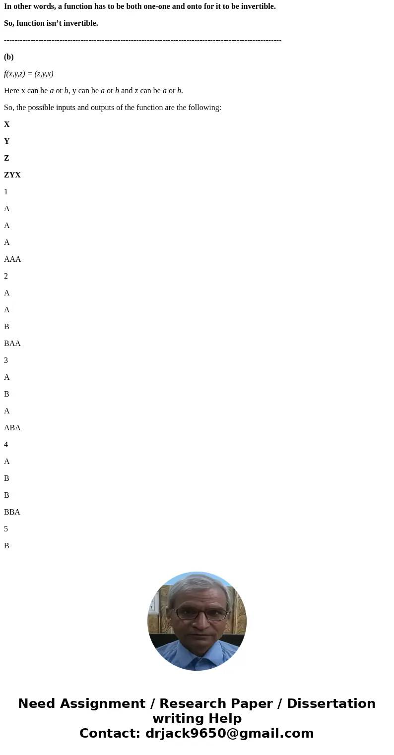  Consider the following functions. For each function, determine if it is 1-1, onto, and invertible. If a function is invertible, provide the inverse function. J